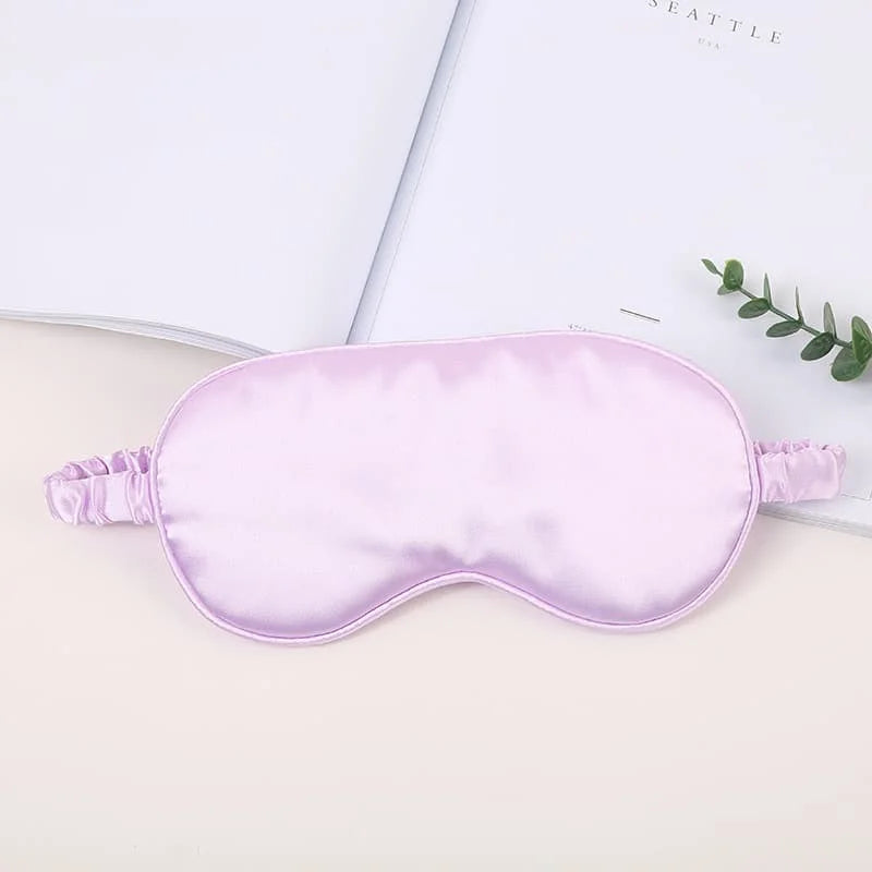 Masque Sommeil Soie Personnalisé Monogramme - Cadeau Demoiselle d'Honneur avec Sac