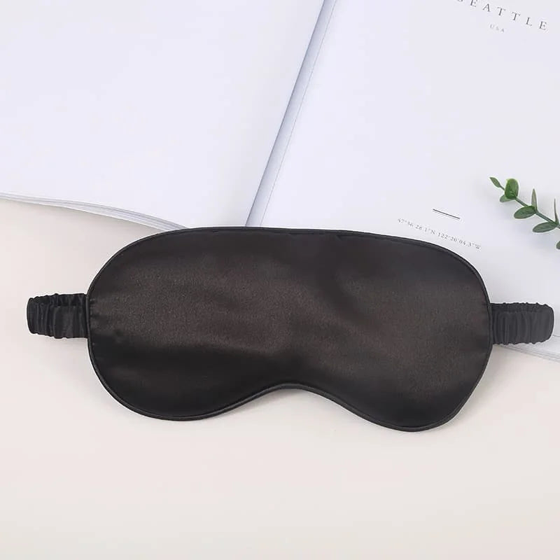 Masque Sommeil Soie Personnalisé Monogramme - Cadeau Demoiselle d'Honneur avec Sac