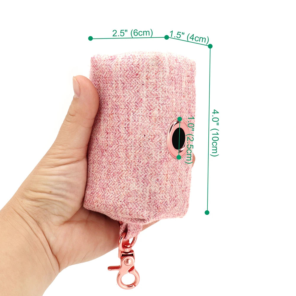 Distributeur de Sacs à Déjections Personnalisé pour Chien - Porte-Sacs Portable Gravé