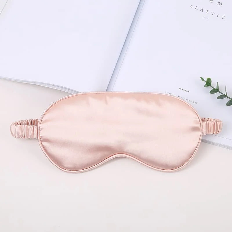 Masque Sommeil Soie Personnalisé Monogramme - Cadeau Demoiselle d'Honneur avec Sac