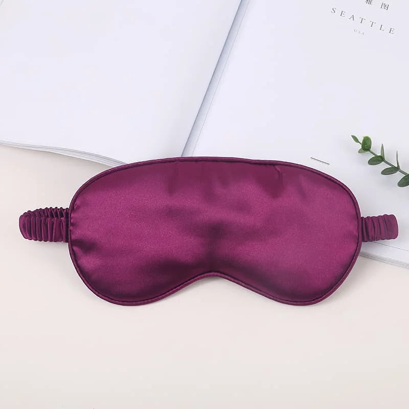 Masque Sommeil Soie Personnalisé Monogramme - Cadeau Demoiselle d'Honneur avec Sac