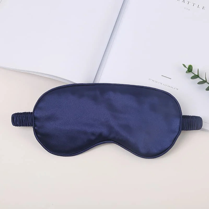 Masque Sommeil Soie Personnalisé Monogramme - Cadeau Demoiselle d'Honneur avec Sac