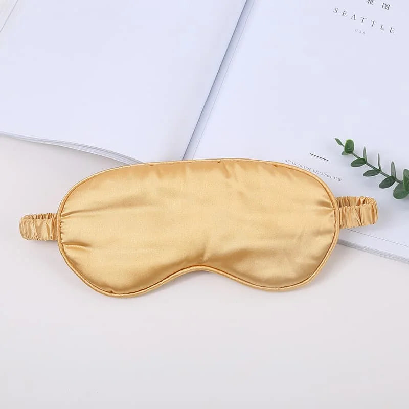 Masque Sommeil Soie Personnalisé Monogramme - Cadeau Demoiselle d'Honneur avec Sac