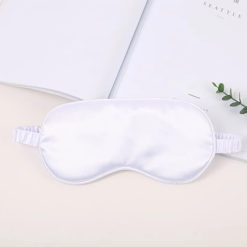 Masque Sommeil Soie Personnalisé Monogramme - Cadeau Demoiselle d'Honneur avec Sac