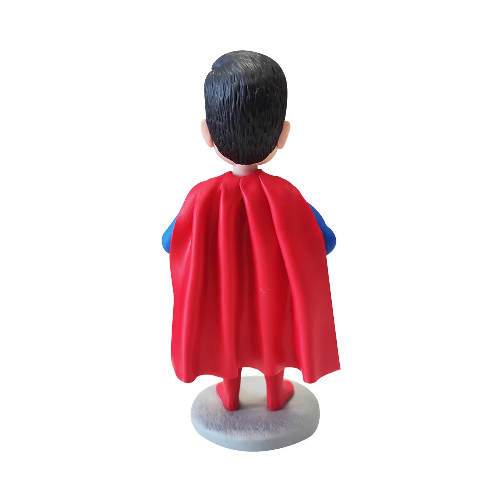 Figurine Bobblehead Personnalisée Garçon Pâte Polymère 23cm - Cadeau Bureau