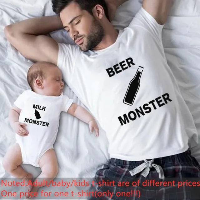 T-Shirts Assortis Famille Original Remix - Tenues Père Mère Enfant Bébé - Cadeau Fête des Pères