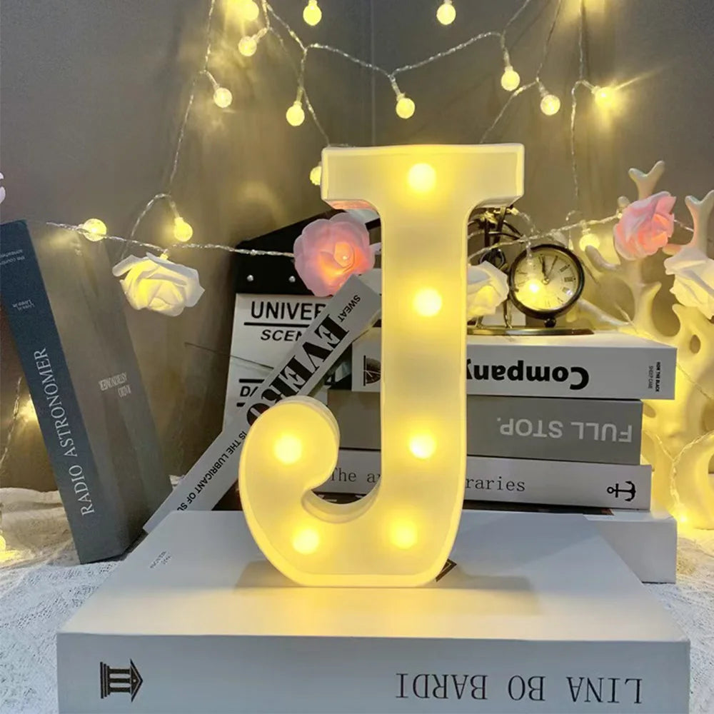 Lettre Lumineuse LED 16cm - Alphabet et Chiffres Décoratifs - Mariage Anniversaire Bar Maison