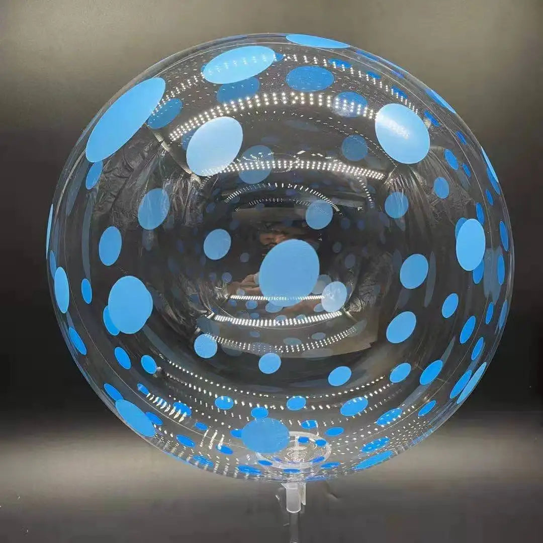 Ballons Bobo Transparents Imprimés 50cm Lot 10 - Mariage Anniversaire Décoration