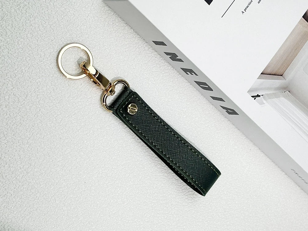 Porte-Clés Cuir PU Personnalisé - Gravure Laser Prénom ou Logo