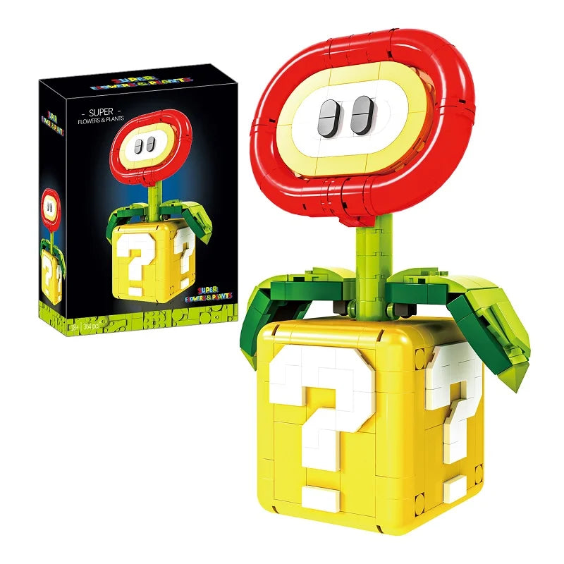 Briques de Construction Modèles Cartoon - Plante Piranha Fleur de Feu Étoiles Dynamite Cadeau Enfant Noël