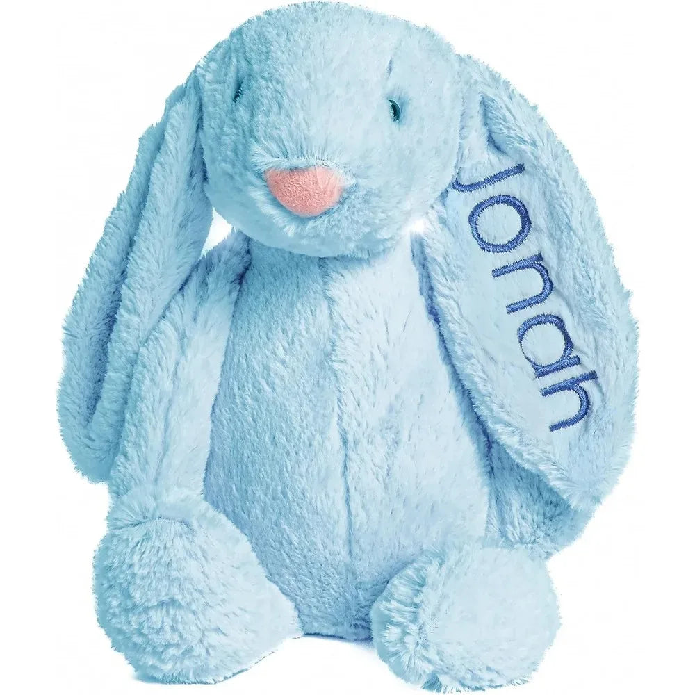 Lapin en Peluche Personnalisé avec Prénom Brodé - Cadeau Naissance Enfant