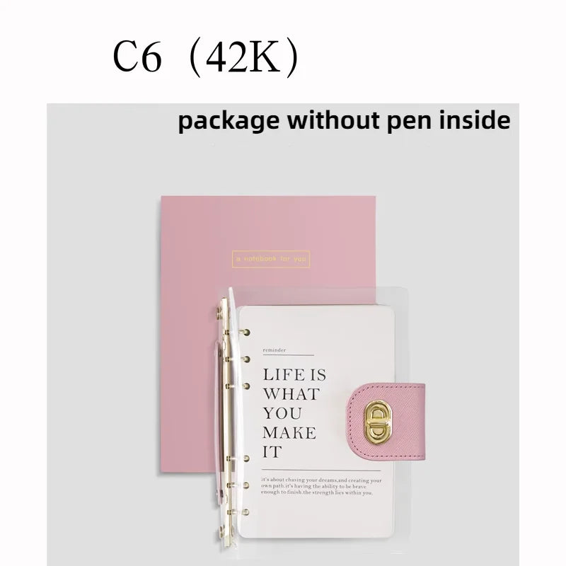 Carnet A5 Anneaux Personnalisable - Journal Bureau Planner Rechargeable + Stickers