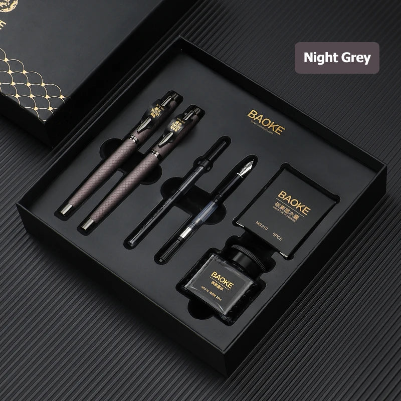 Coffret Stylo Plume Premium BAOKE - Set Cadeau avec Encre & Cartouches | Écriture Élégante