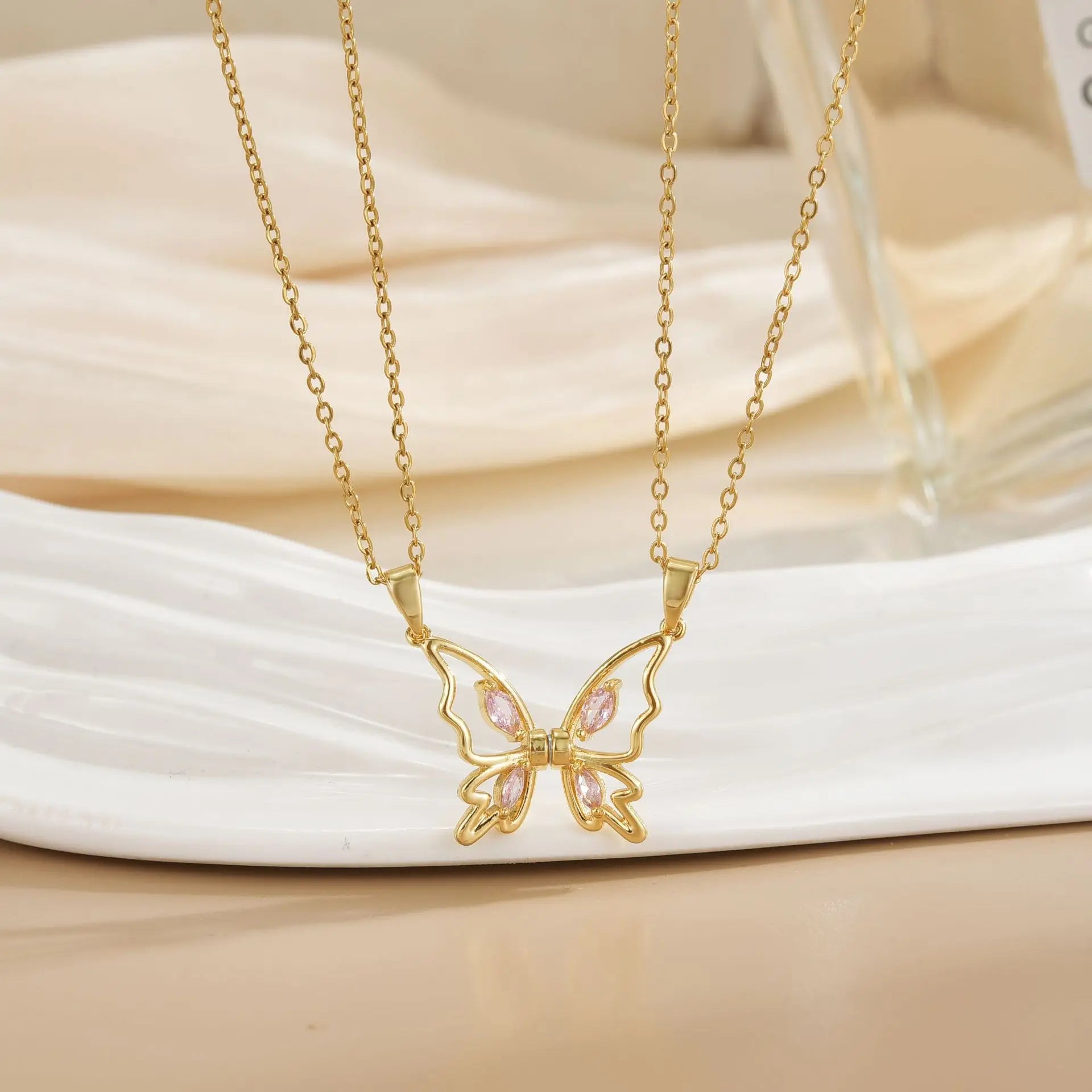 Collier Couple Magnétique Lune et Soleil - Bijou Saint-Valentin Acier Inoxydable