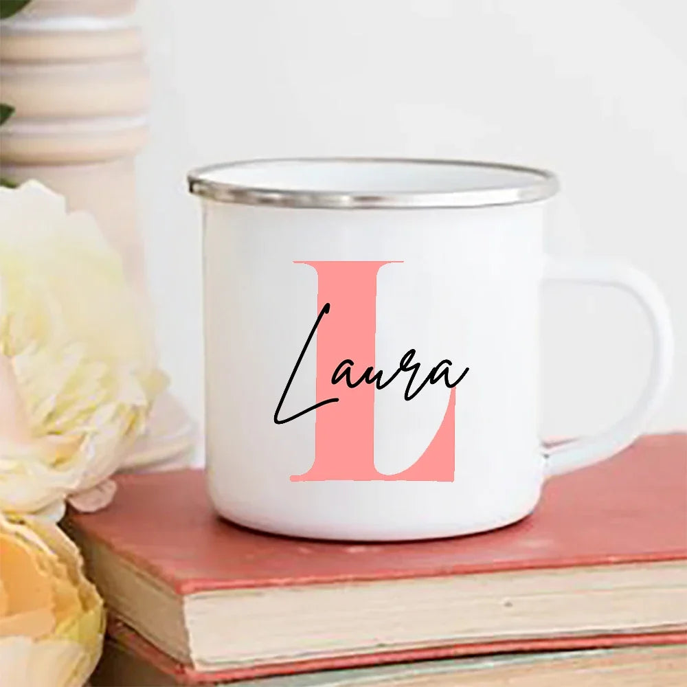 Tasse Personnalisée Initiale Prénom 360ml - Cadeau Mariage EVJF Témoin