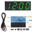 Kit Horloge Numérique LED DIY - Projet Électronique à Souder avec Alarme et Température