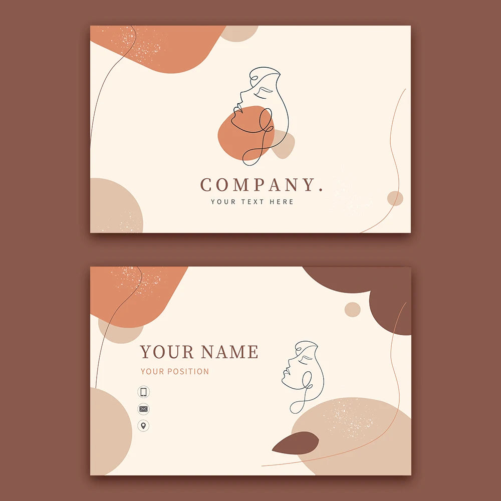 Cartes Personnalisées Logo Entreprise - Remerciement Mariage Invitation