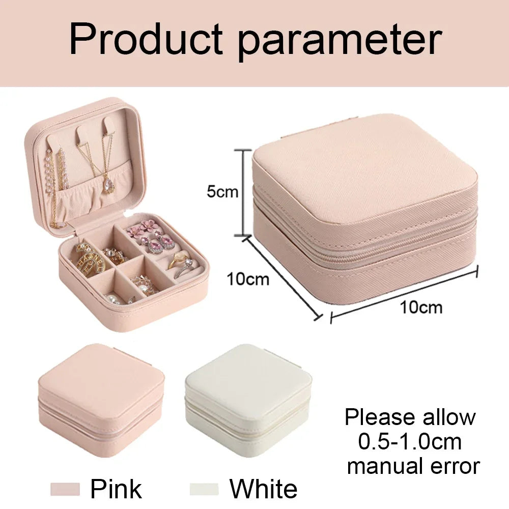 Boîte Bijoux Voyage Personnalisée Cuir avec Nom - Cadeau Demoiselle d'Honneur