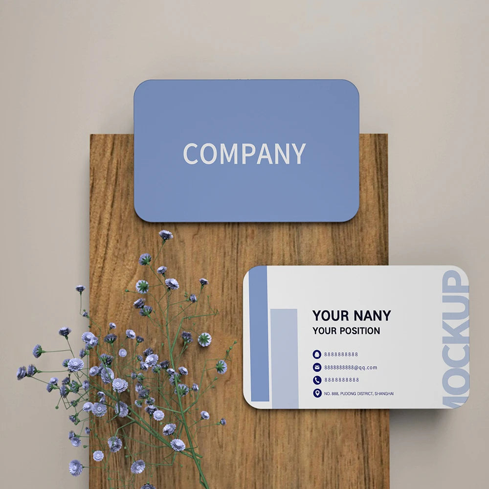 Cartes Personnalisées Logo Entreprise - Remerciement Mariage Invitation