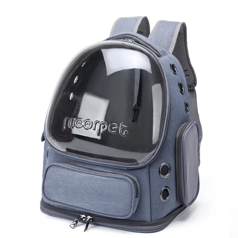 Sac de Transport Chat Transparent - Sac à Dos Respirant pour Chat et Petit Chien Voyage