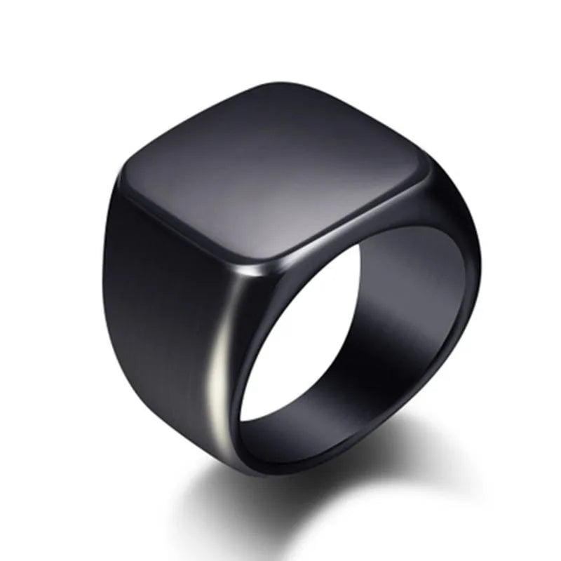 Bague Personnalisée Gravure Laser Prénom Photo Logo - Acier Inoxydable Homme Femme Couple Famille