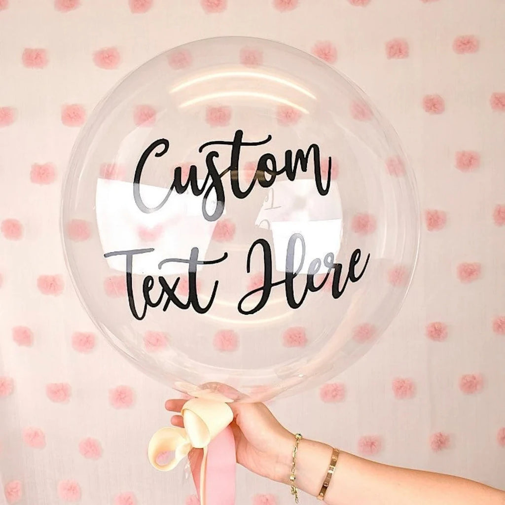 Stickers Personnalisés Ballons Bobo Prénoms 45/60/90cm - Mariage Baby Shower