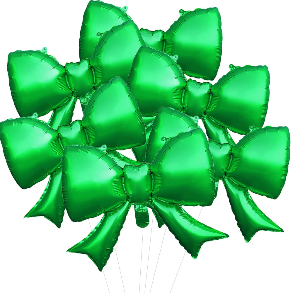 Ballons Nœud Papillon Roses 6 Pièces - Décoration Baby Shower Fille Mariage