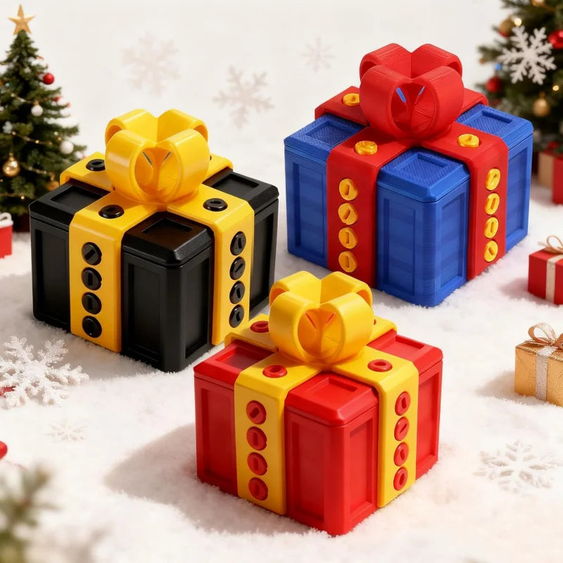 Boîte Cadeau Puzzle à Vis 3D - Surprise Mystère pour Noël & Saint-Valentin