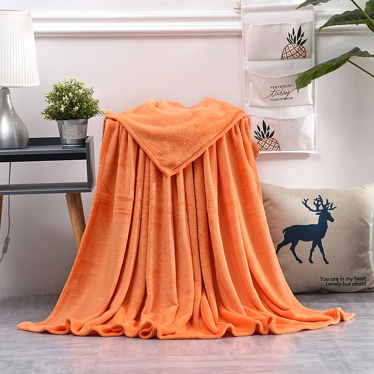 Couverture Personnalisée Brodée pour Chien Chat - Plaid Velours Confortable avec Nom - Lit Auto