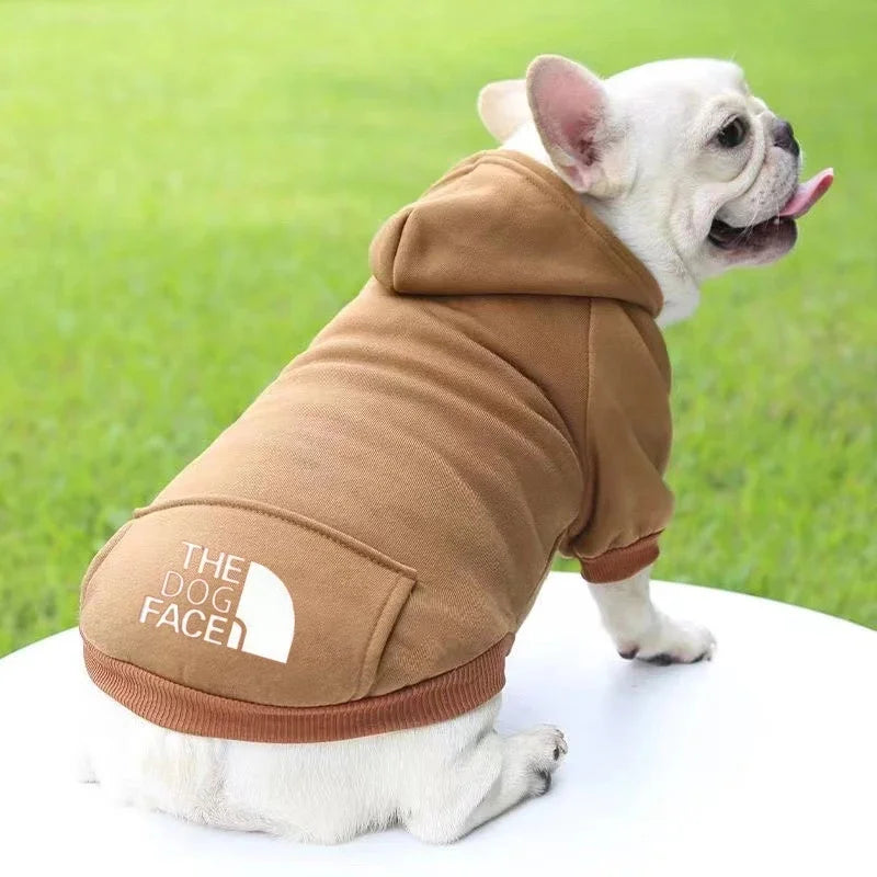 Hoodie Chien Hiver Chaud - Sweat Mode Chihuahua Bouledogue Costume | Veste Automne