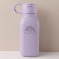 Gourde Personnalisable 450ml avec Paille Silicone - Bouteille Étanche Motif Arc-en-Ciel Enfant & Adulte