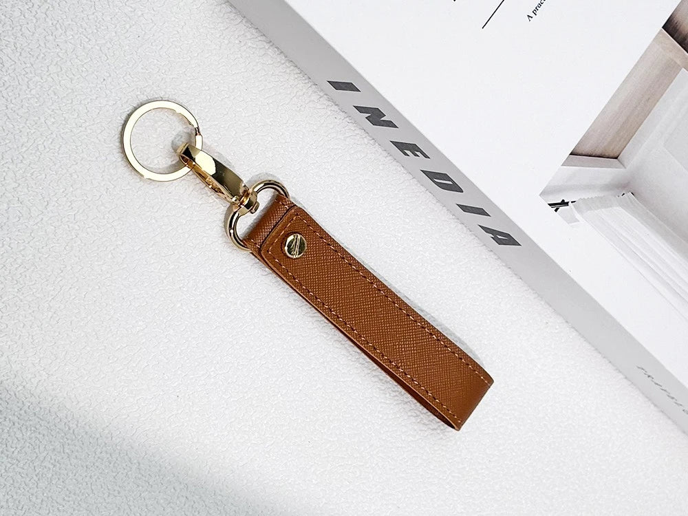 Porte-Clés Cuir PU Personnalisé - Gravure Laser Prénom ou Logo