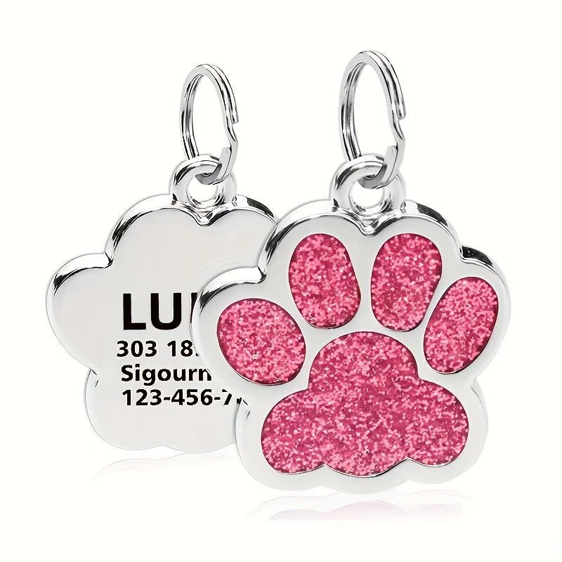 Médaille Personnalisée pour Chien et Chat - Gravure Nom, Téléphone & Date - Alliage Zinc Anti-Perte
