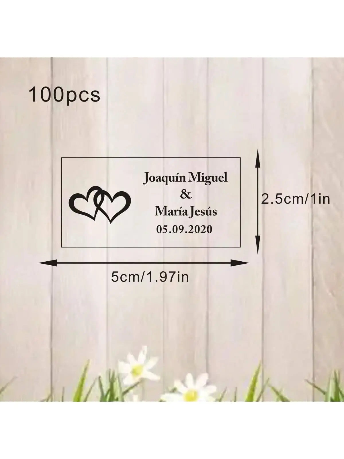 100 Étiquettes Bulles Savon Mariage Transparentes - Noms Dates Personnalisés