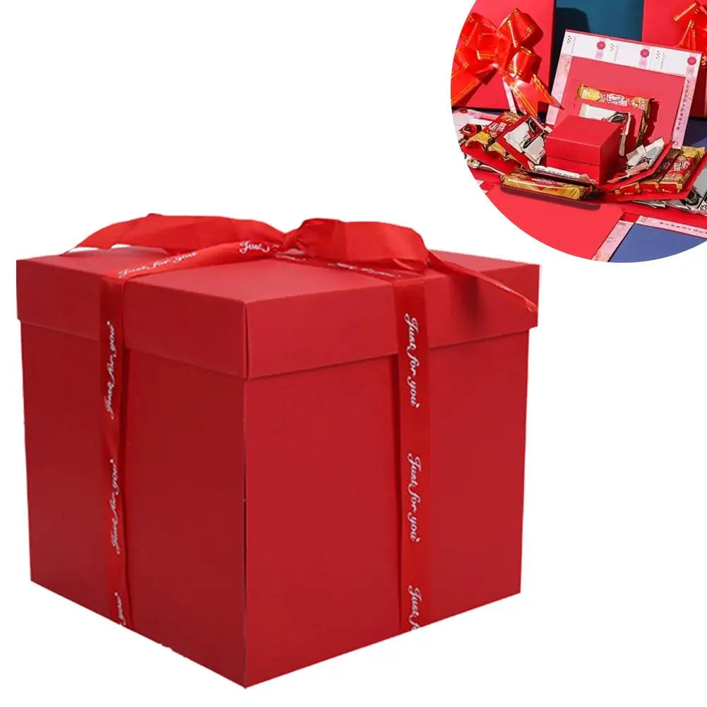 Boîte Cadeau Explosion DIY Saint-Valentin - Album Photo Surprise Personnalisé