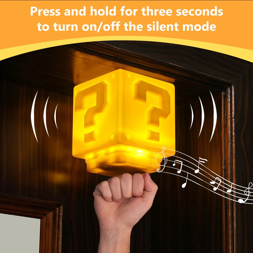Lampe LED Point d'Interrogation avec Musique - Veilleuse Enfant USB Rechargeable - Cadeau Anime