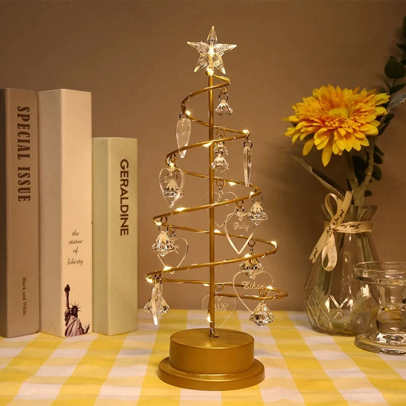 Décoration Sapin Noël Personnalisée Prénoms Famille - Charms Cœur ou Bonnet 1-16 Prénoms Cadeau