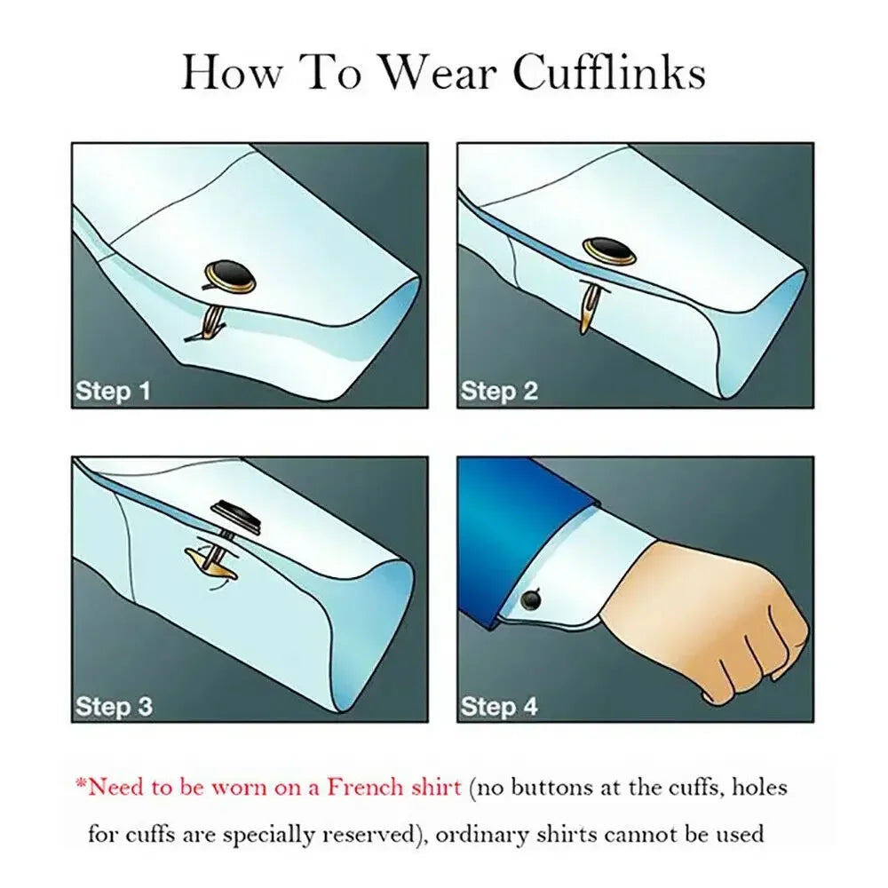 Boutons Manchette Personnalisés Initiales Acier Inoxydable - Cadeau Homme