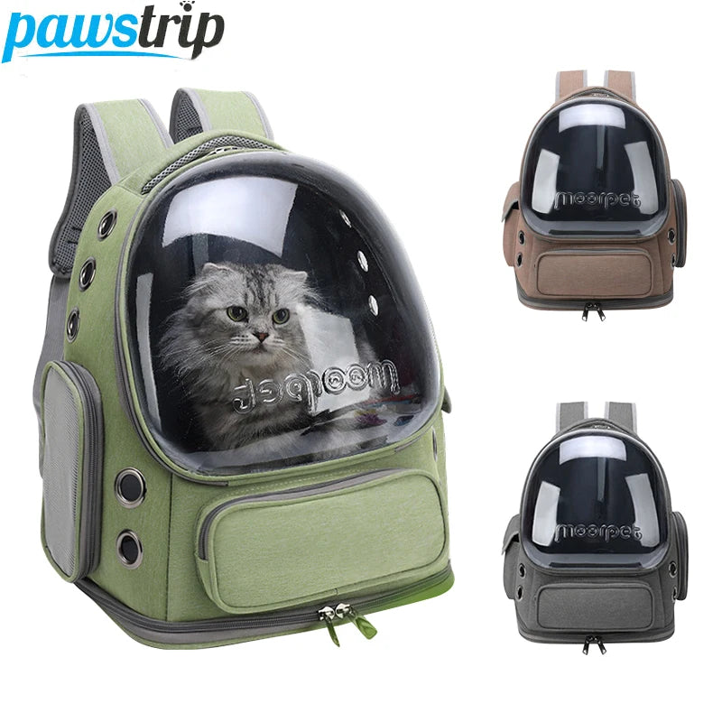 Sac de Transport Chat Transparent - Sac à Dos Respirant pour Chat et Petit Chien Voyage