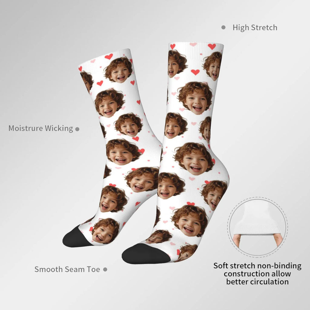 Chaussettes Personnalisées Photo Visage - Cadeau Original Unisexe