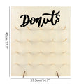 Mur à Donuts en Bois DIY - Présentoir Rustique Mariage Baby Shower Anniversaire - Décoration Table