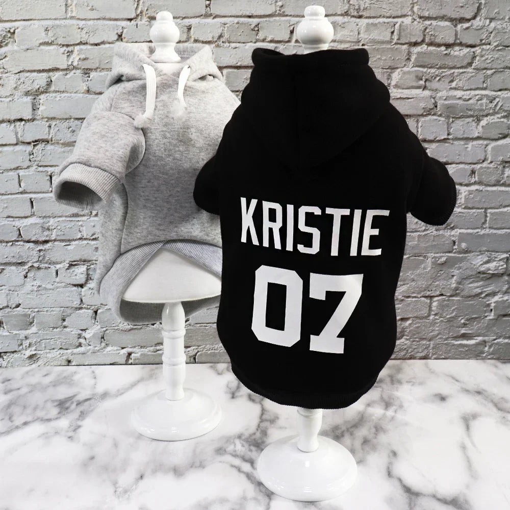 Hoodie Chien Personnalisé - Sweat à Capuche Coton pour Bouledogue Français Chihuahua | Hiver