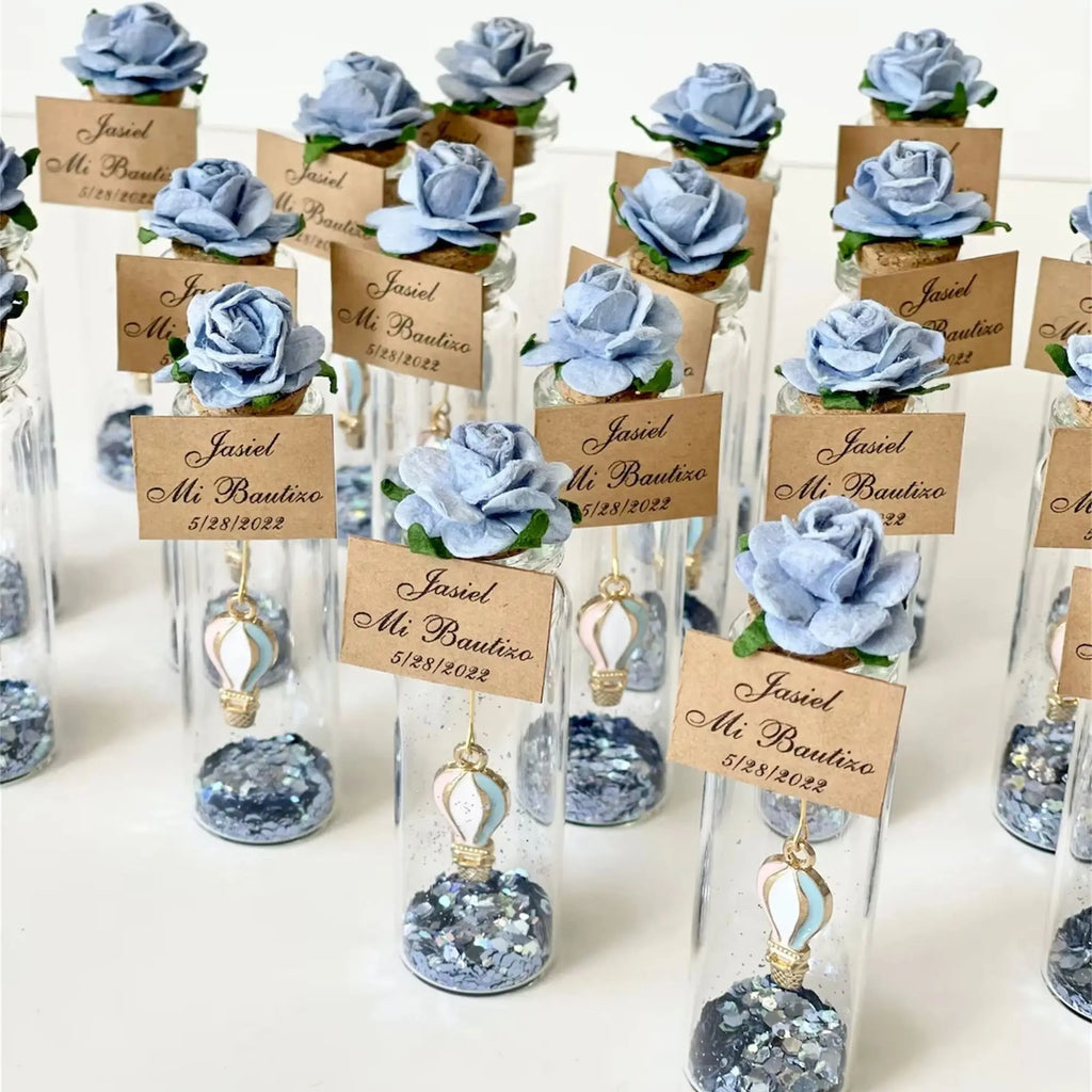 Faveurs Baby Shower Montgolfière Personnalisées - Cadeaux Invités Baptême Ballon 10-200 Pièces
