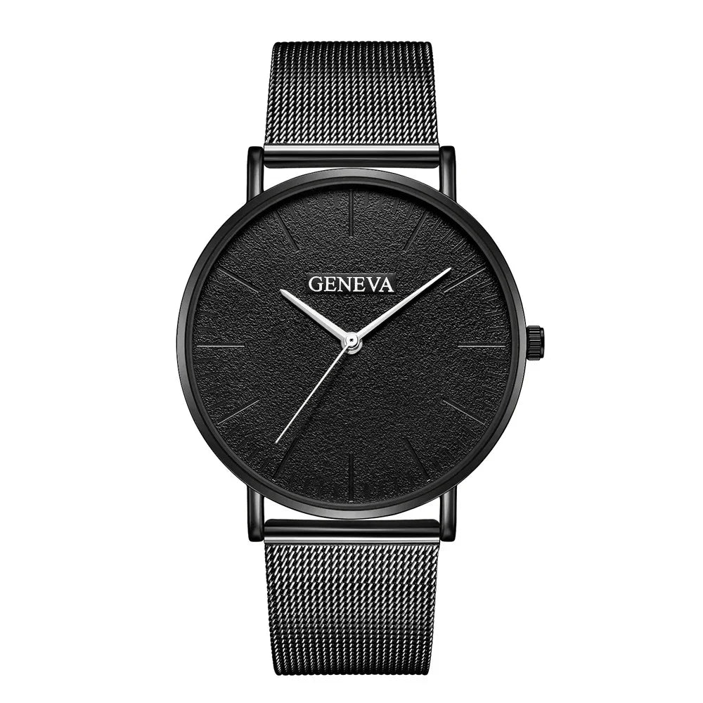 Montre Femme Vintage Quartz - Bracelet Acier Or Rose - Cadran Classique Élégant Casual
