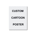 Portrait Cartoon Personnalisé Photo - Poster Mural Famille Couple - Cadeau Unique