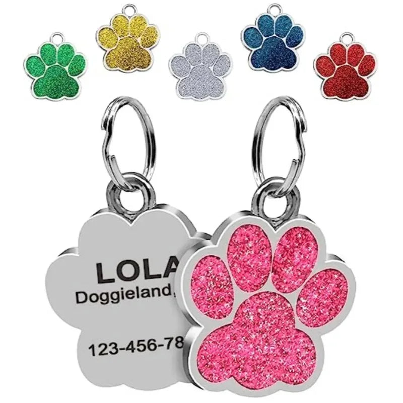 Médaille Personnalisée pour Chien et Chat - Gravure Nom, Téléphone & Date - Alliage Zinc Anti-Perte