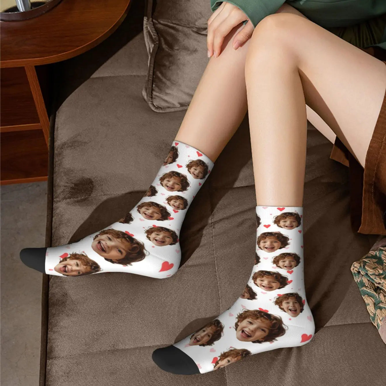Chaussettes Personnalisées Photo Visage - Cadeau Original Unisexe