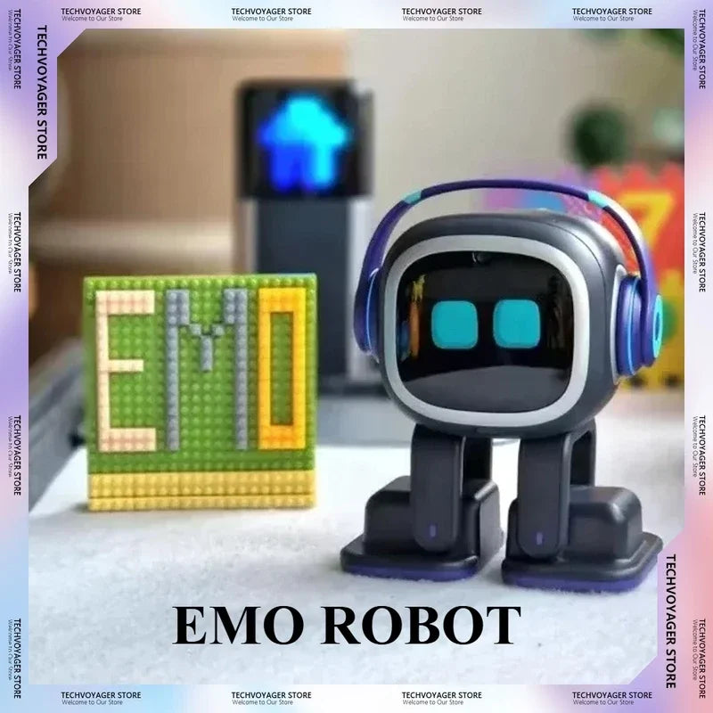 Robot EMO Compagnon Émotionnel IA - Contrôle Vocal & Reconnaissance d'Humeur
