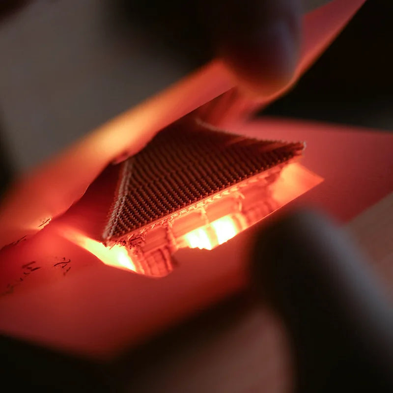 Bloc-Notes 3D Omoshiroi 160 Feuilles Sculpture Papier LED - Cadeau Original