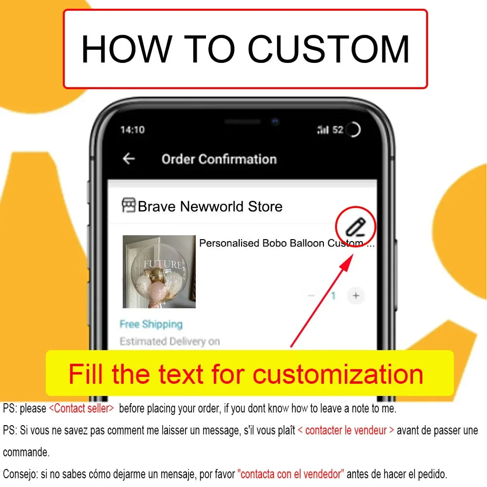 Stickers Personnalisés Ballons Bobo Prénoms 45/60/90cm - Mariage Baby Shower